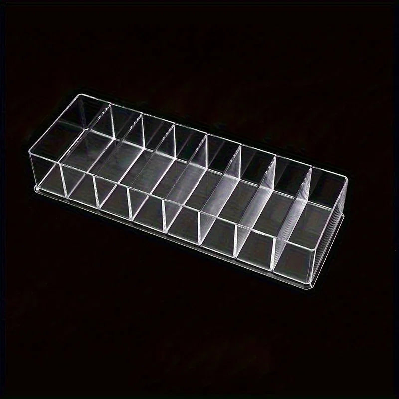1pc transparent powder eyeshadow cosmetic storage box for cosmetics, lipstick, powder, cake organizer, plastic, desktop storage Qme