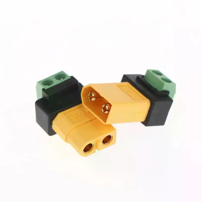 XT60 Male Female To 2Pin Terminal Adapter Solderless Charging Connector For UAV Balance Charger Solar Panel Model Devices Qme