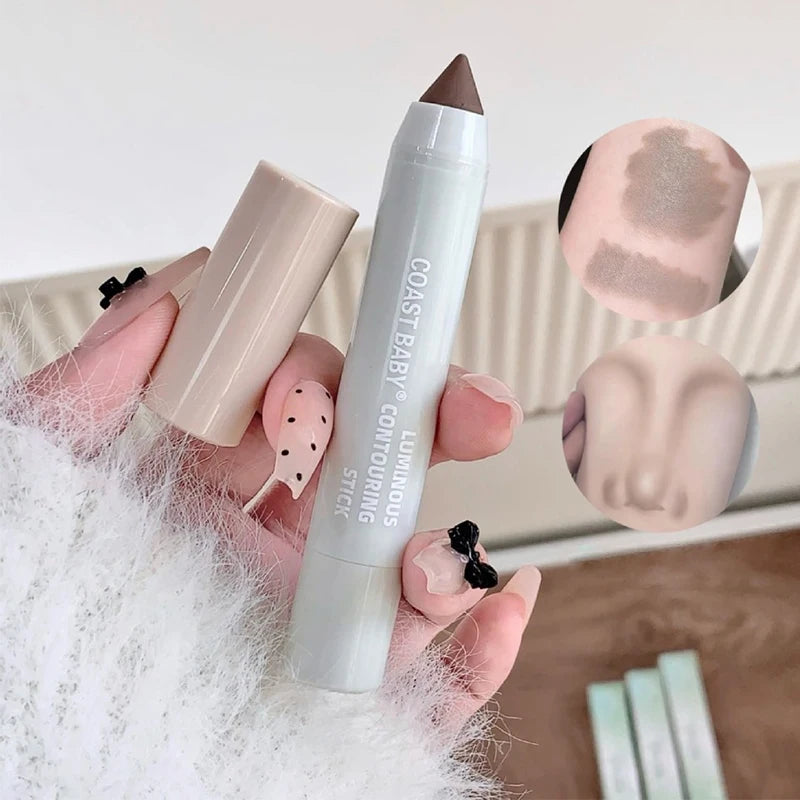 3D Contour Stick Highlighter Makeup Waterproof Long Lasting Stereo Qme