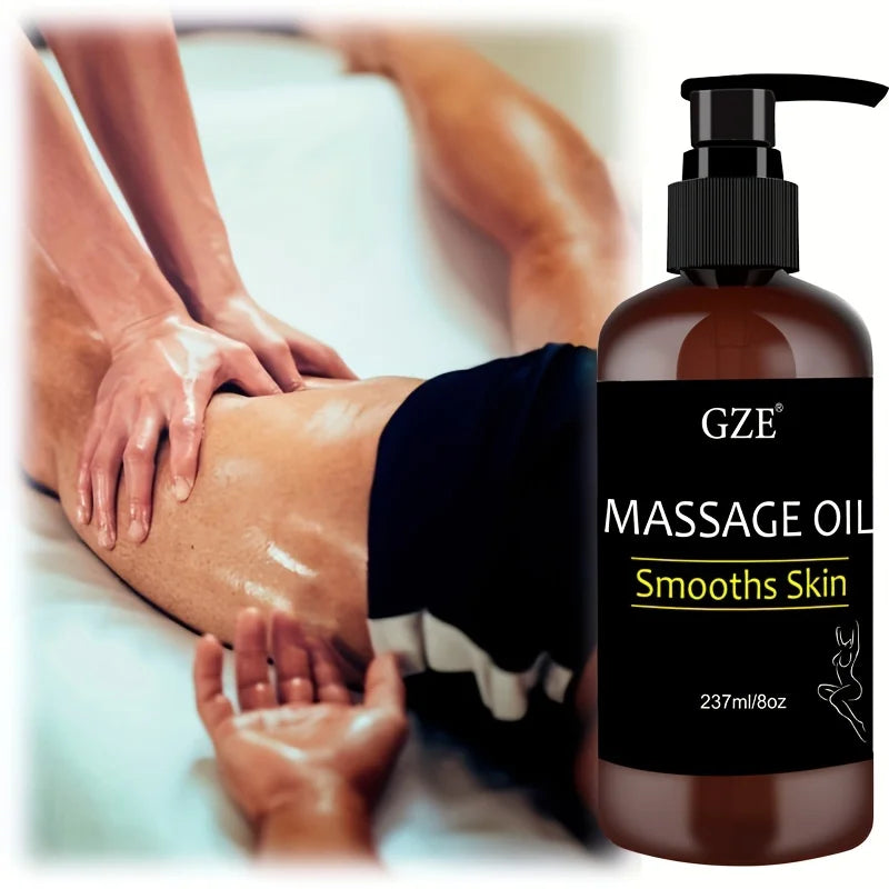 GZE Body Smooths Skin Massage Oil Infused with Collagen and Stem Cell Skin Tightening Moisturizing Firming Body Cleansing Qme