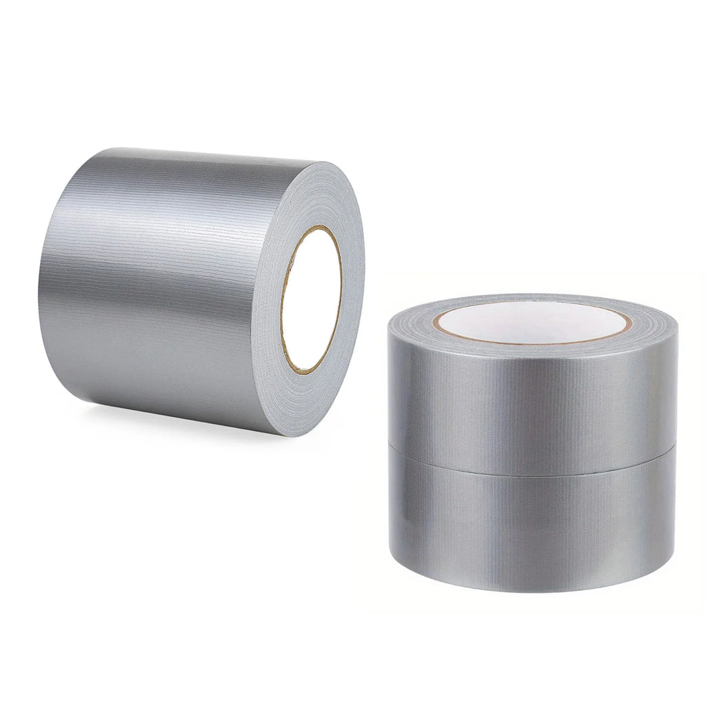 18M/59 Feet Silver Cloth Duct Tape Heavy Duct Waterproof Strong Adhesive Tape for Packing Sealing Moving Label Qme