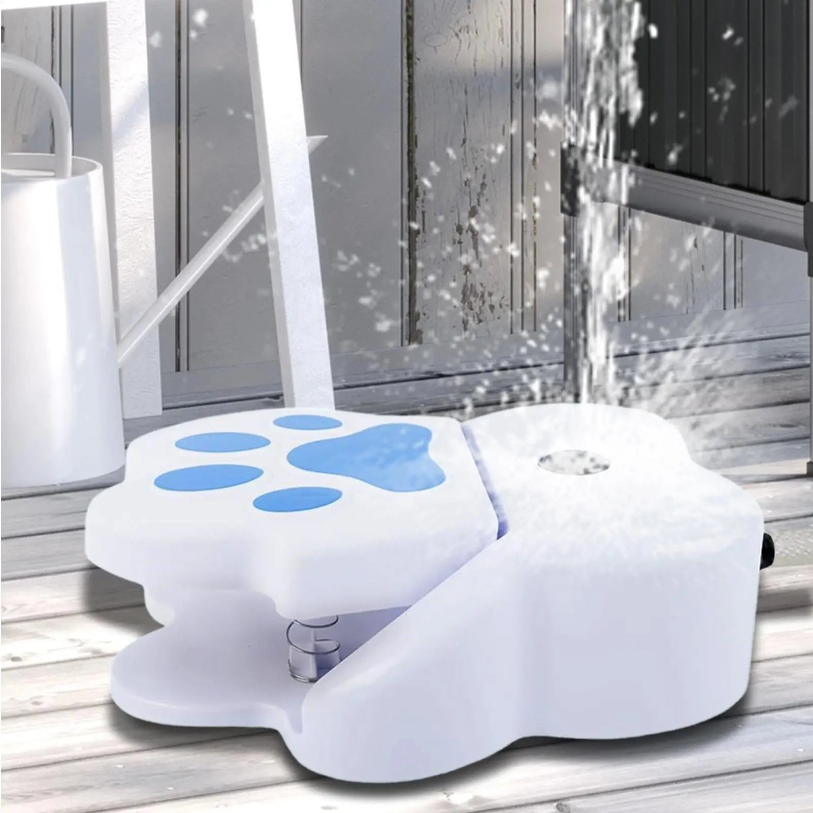NEW Pet Water Fountain Step On Safe Pet Puppy Step On Safe Pet Water Supply Dog Use Step On Dog Drinking Fountain Water Pet Toy Qme