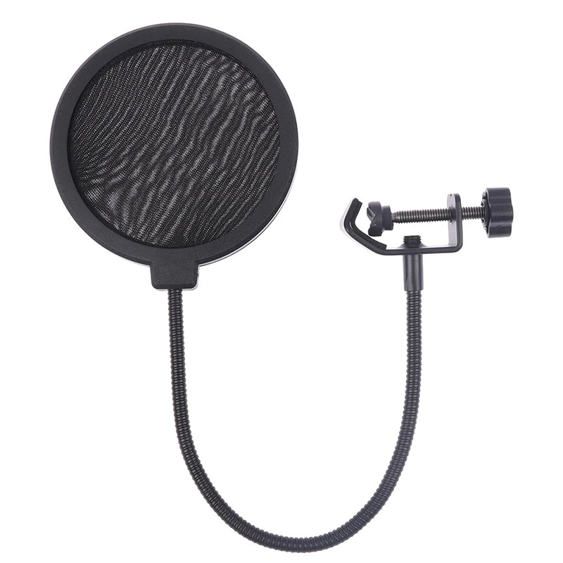 Double Layer Studio Microphone Flexible Wind Screen Sound Filter Qme