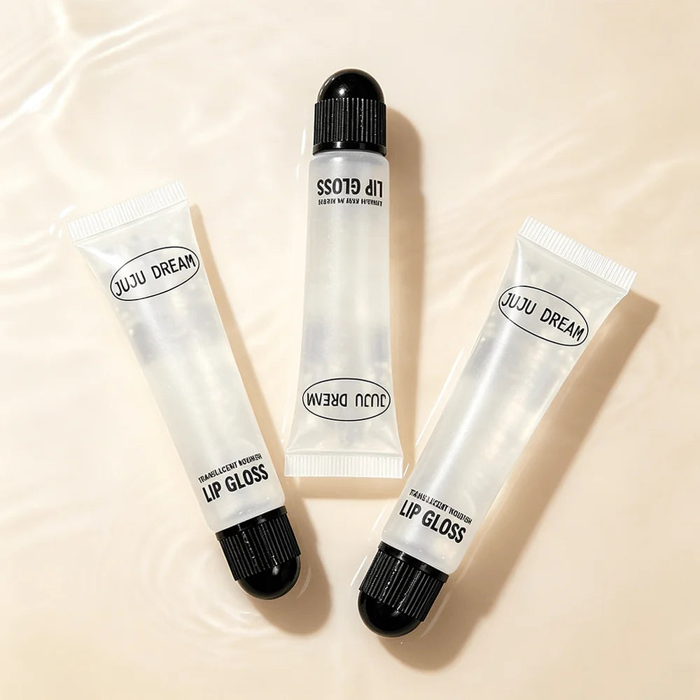 Clear Nourishing Lip Gloss Hydrating Balm Dry Lips Long Lasting Glass Qme