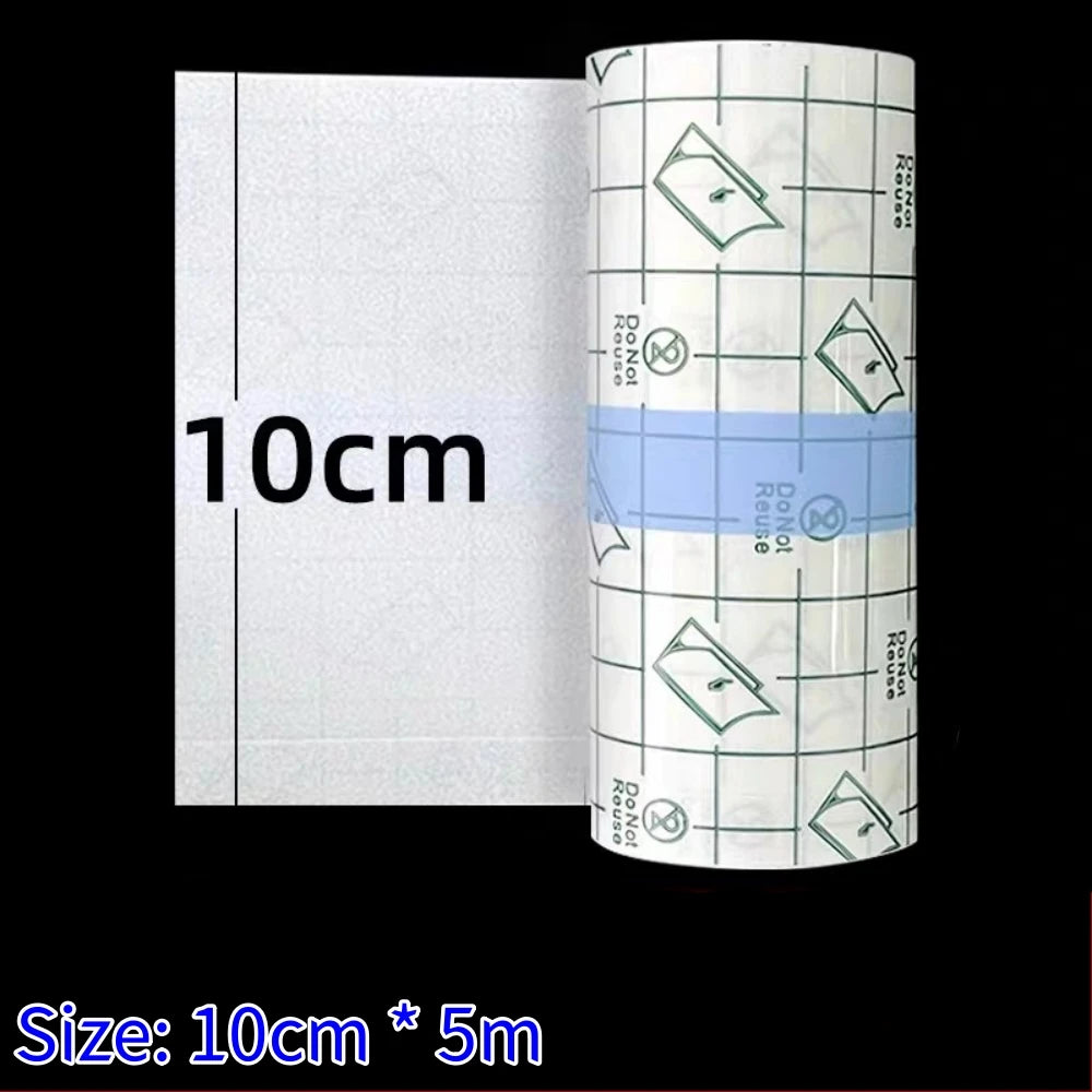 ROKYO Professional 5M Protective PU Healing Film Tattoo Bandage For Aftercare Transparent Skin Repair Wrap Roll Waterproof Qme 10CM