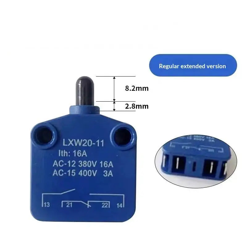 LXW20-11/M Limit Switch Stroke PUSH Slug Column Micro Travel Silver Contact Blue 16A 1NO 1NC Qme A2