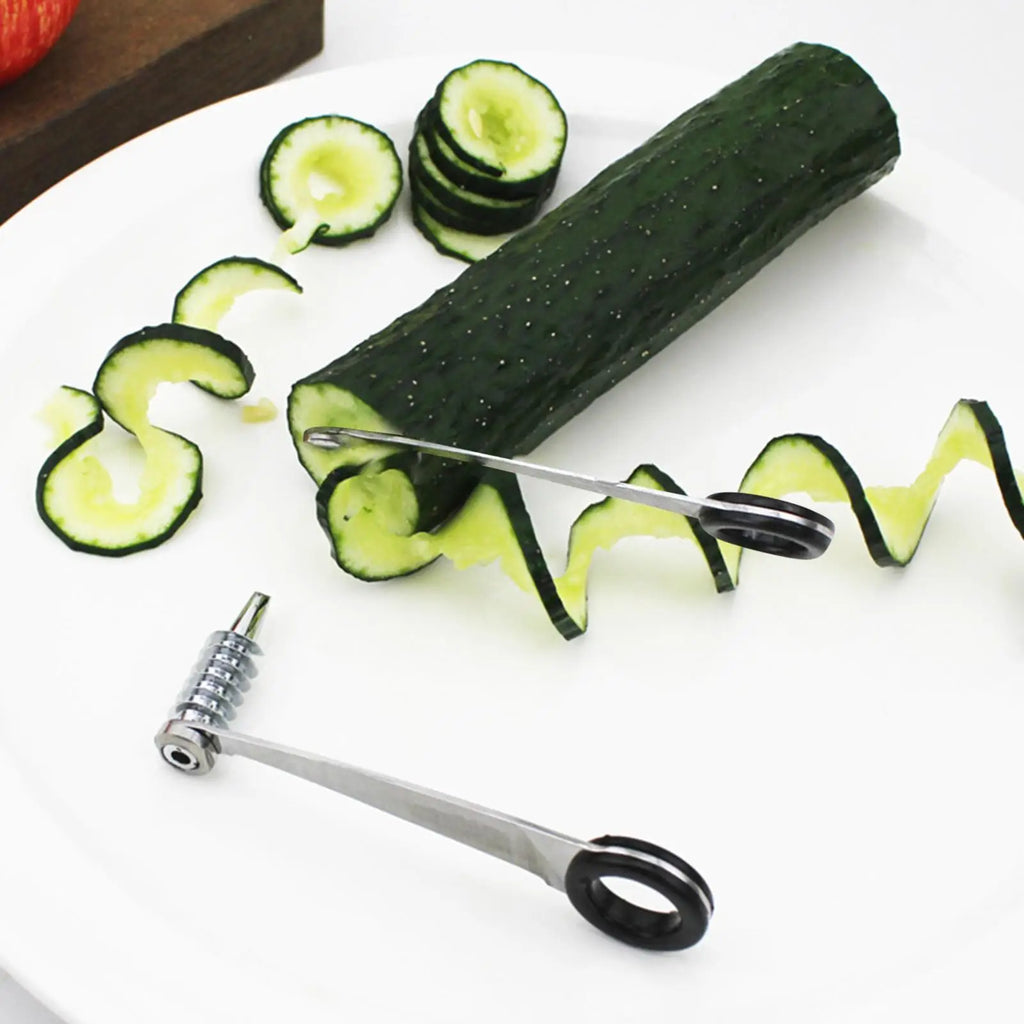 Zucchini Spiralizer Noodle Maker Stainless Steel Zucchini Cutter Slicer Lightweight Kitchen Tools for Cooking Cucumber Potato Qme