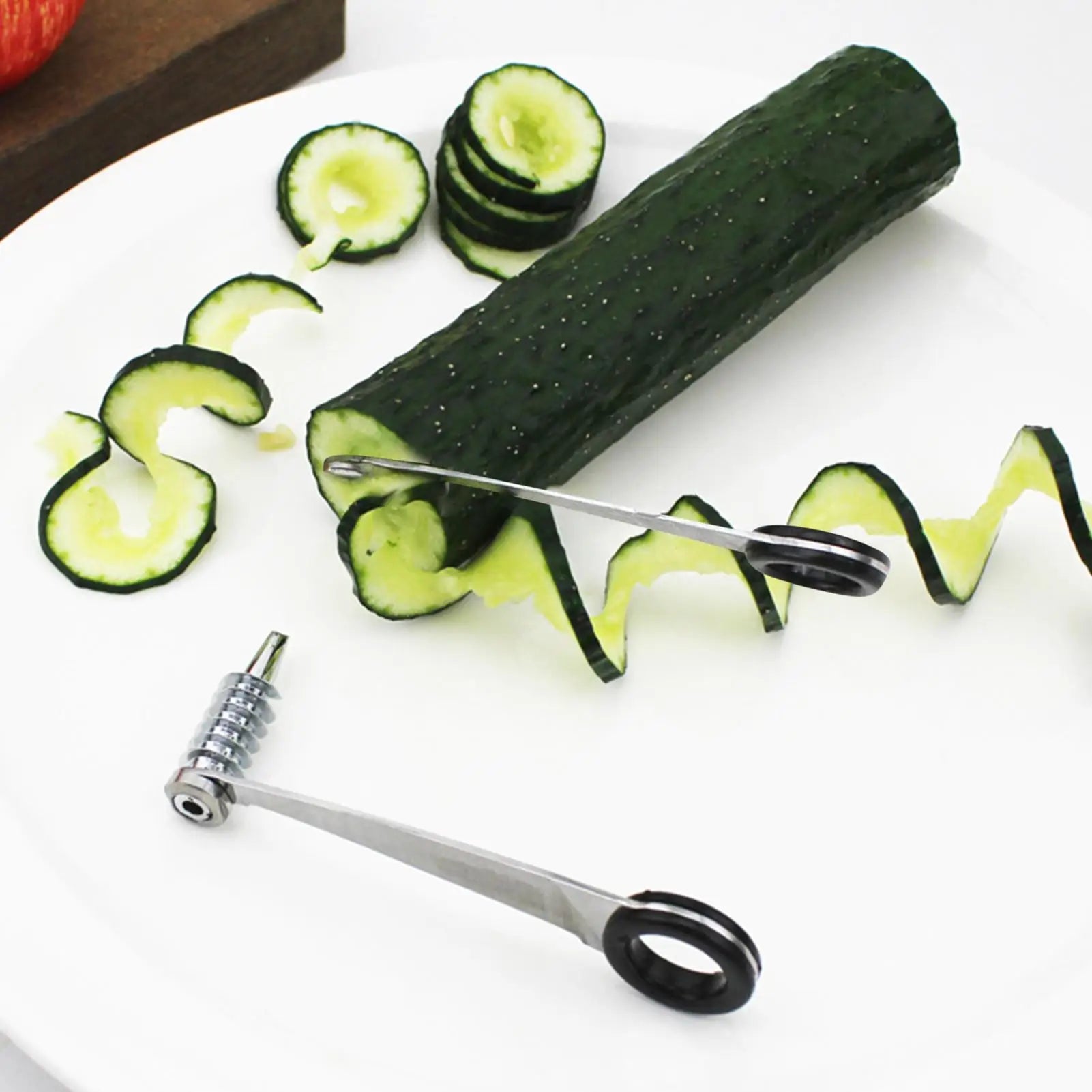 Zucchini Spiralizer Noodle Maker Stainless Steel Zucchini Cutter Slicer Lightweight Kitchen Tools for Cooking Cucumber Potato Qme