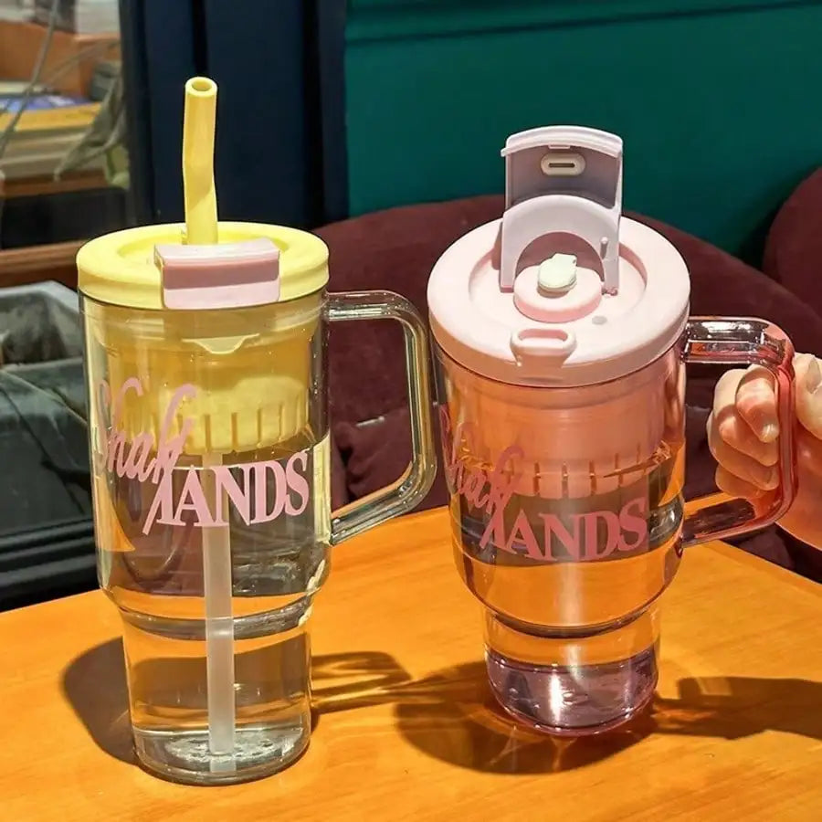 Transparent Tea Strainer Large Capacity Water Cup Fitness Outdoor Qme