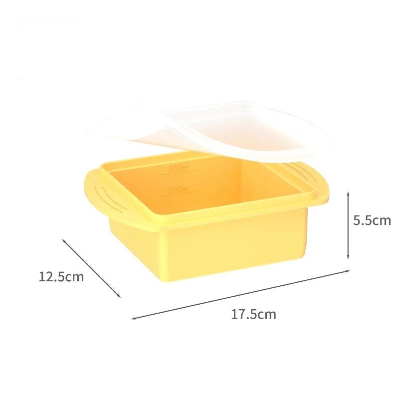 Silicone Tray Lid Single Double Compartment Freezer Mold Summer Qme A6
