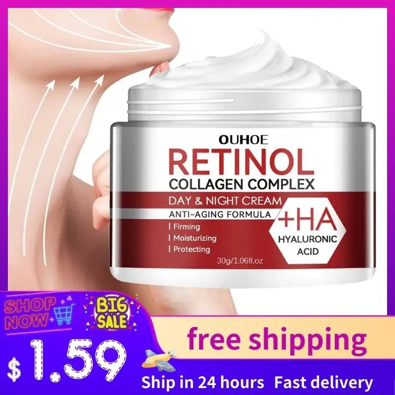 Retinol Face Moisturizer Moisturizing Cream Anti-wrinkle Aging Shrink Qme