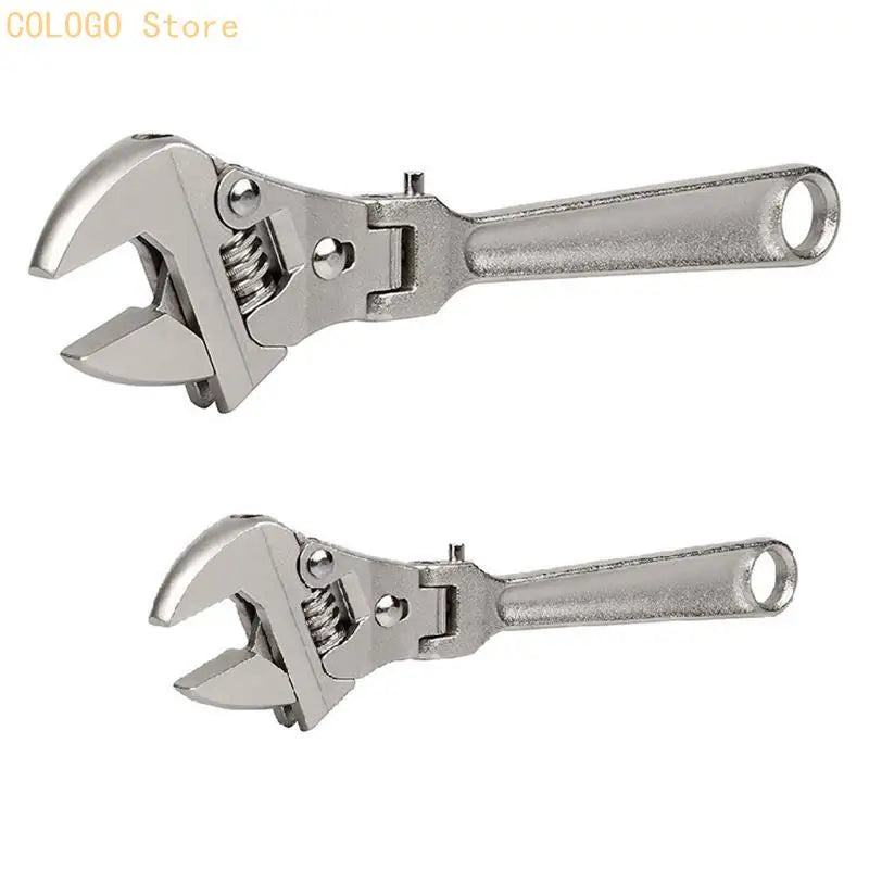 Adjustable Ratchet Wrench 180 Rotating Head Repair Conditioning B D0LD Qme