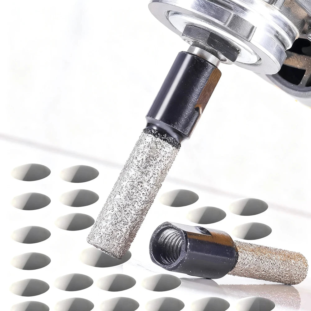 2/3/4/ 5 Pc /set Dry Diamond Drilling Bit Tile Cutter Marble Drill Bit M10 Thread Brazed Hole Opener Angle Grinder Tool Qme