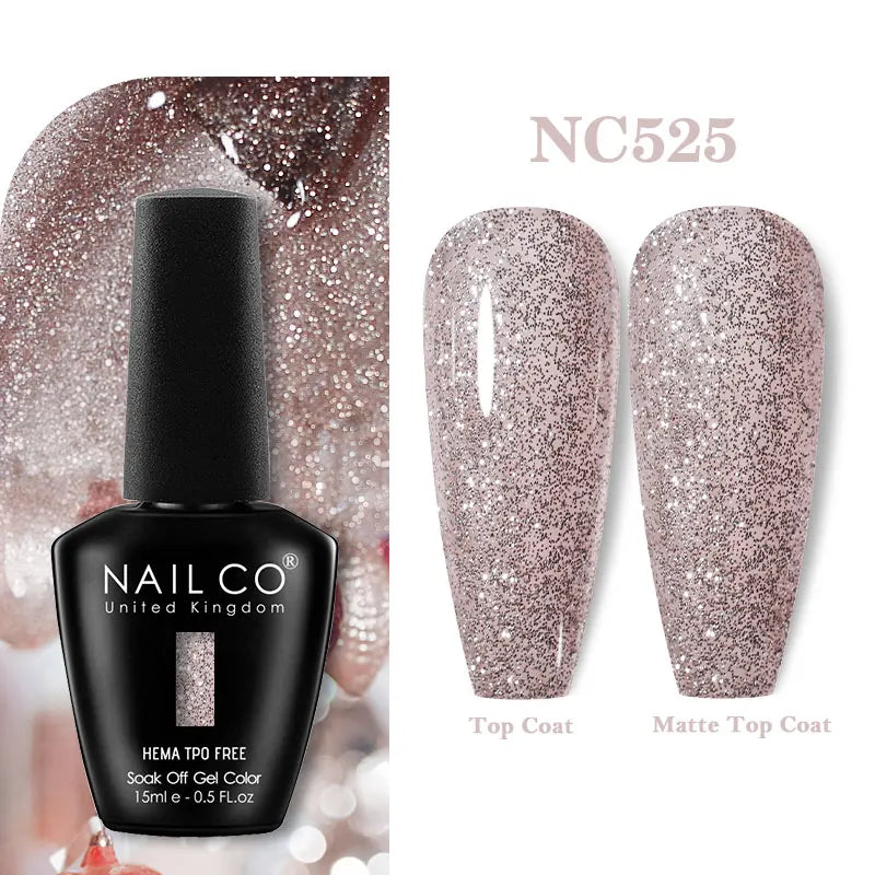 NAILCO Green Series Dark Gel Nail Polish Lasting Hybrid Base Matte