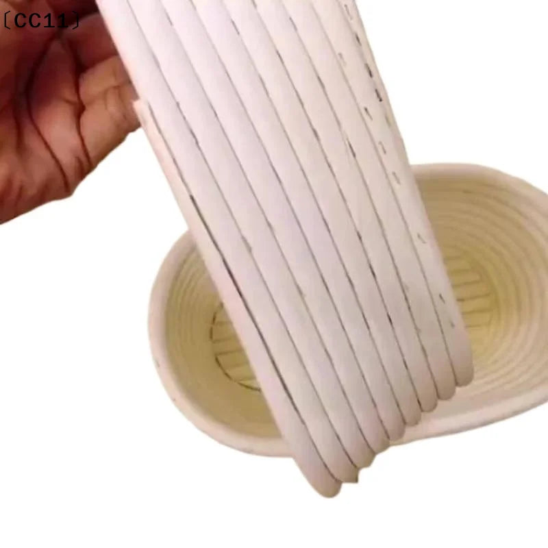 Round Bread Proofing Basket Oval Natural Rattan Fermentation Baking Qme