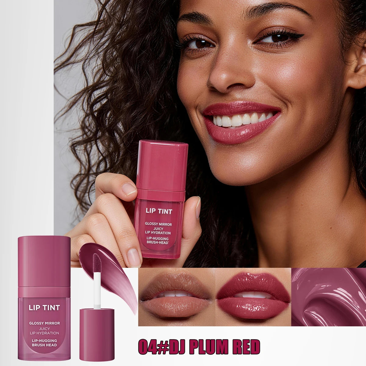 6 Colors Matte Velvet Lip Gloss Waterproof Non-stick Cup Long Lasting Moisturizing Lipstick Full Hydrating Lip Tint Daily Makeup Qme 9911-4