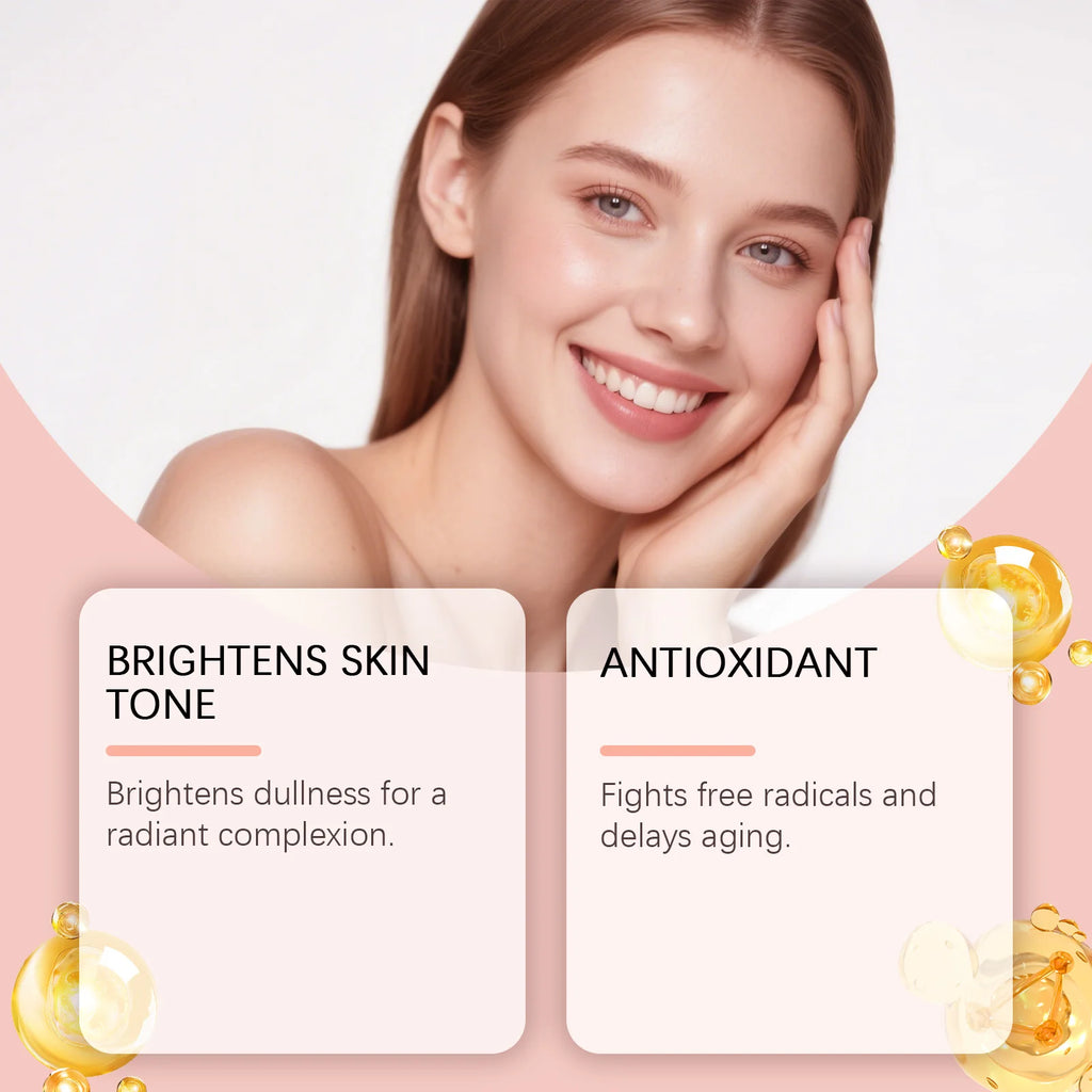 5 IN 1 Face Serum Vitamin C Niacinamide Facial Serum Brightening Anti-Aging Dark Spot Corrector Hyaluronic Acid Hydrating Serum Qme
