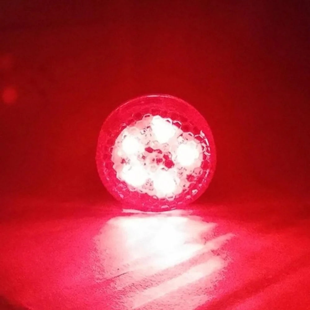 2PCS Car Door Light Warning Light Anti Collision Flash Red Wireless Alarm Lamp Strobe Light Turn Signal Parking Light Qme