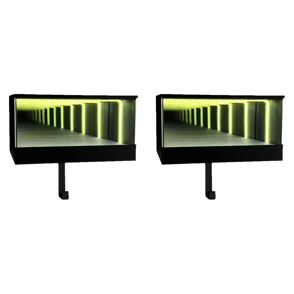 Infinity Garage Keychain Car Luminous Infinite Garage Key Hook LED Light Car Key Hanger For Apartment Home Office Entryway Qme 2 PCS 3D Printing Material