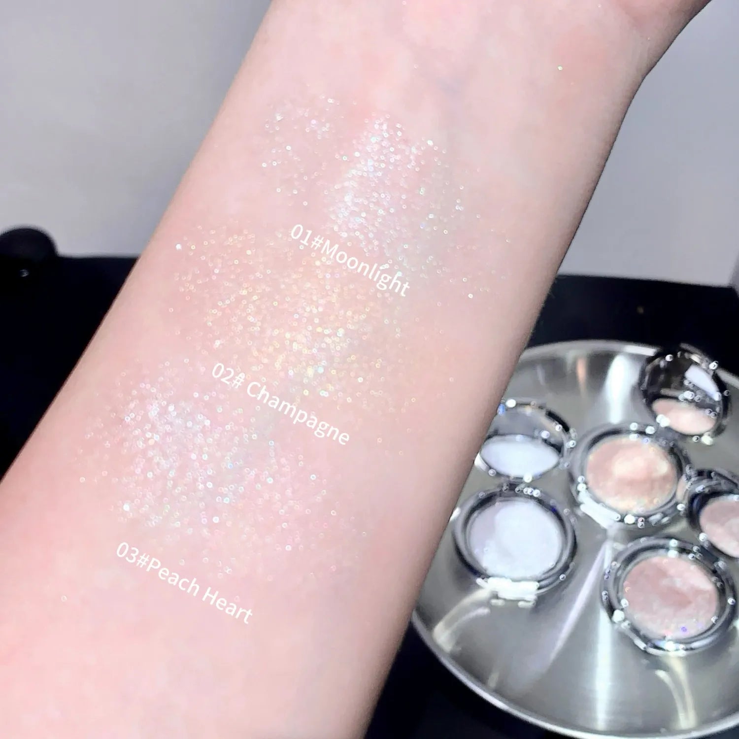 SHAQINUO Highlighter Cream Radiant Shimmer Powder Smooth Potato Mash Qme