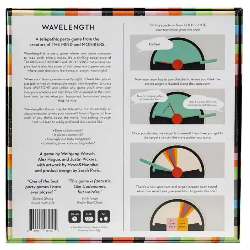 Telepathic Party Board Game Holiday Entertainment 2-12 Players English Qme