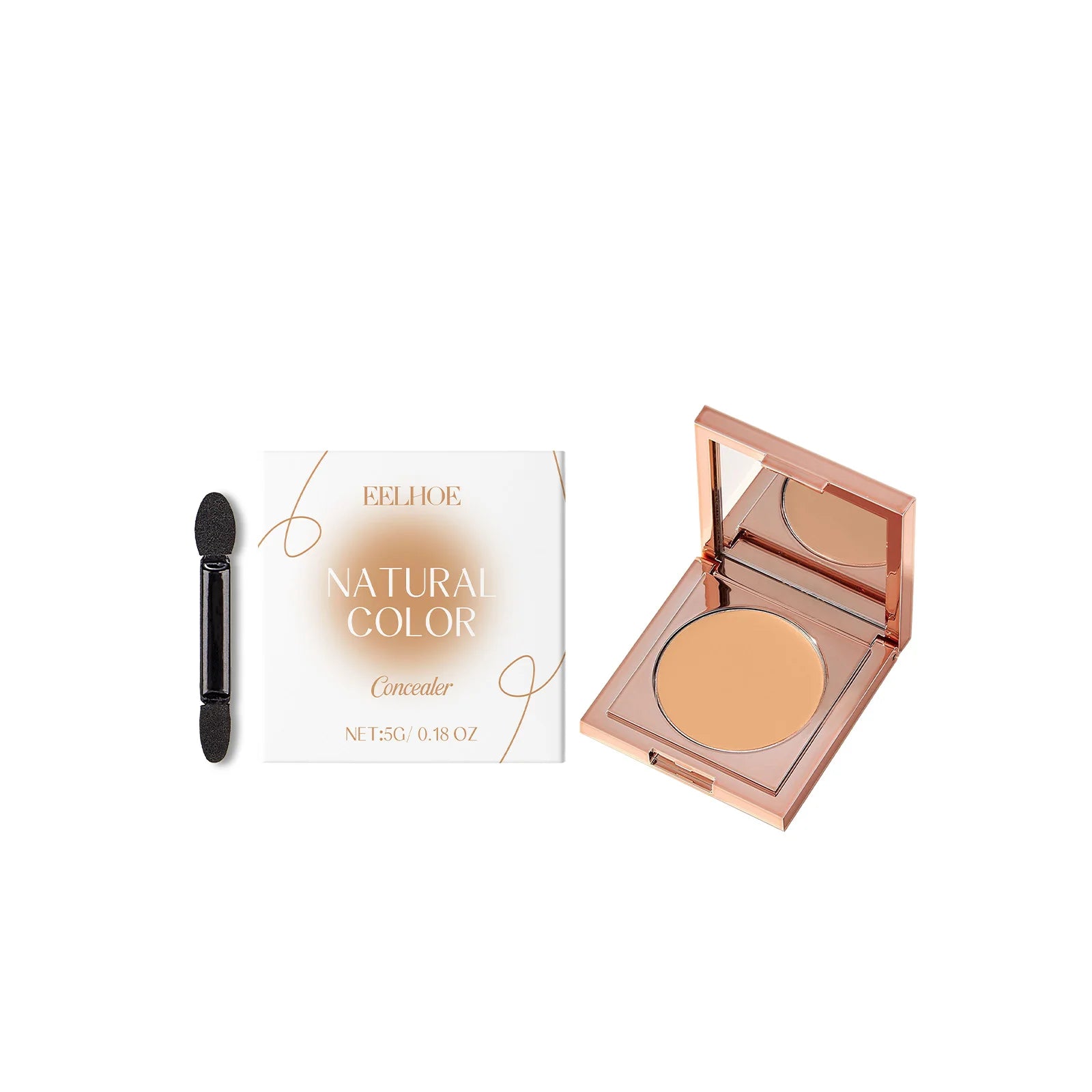 Concealer Lightweight Natural Coverage Of Skin Blemishes Spot Acne Print Cover Dark Circles Long-Lasting Non-Removing Makeup Qme Natural Color
