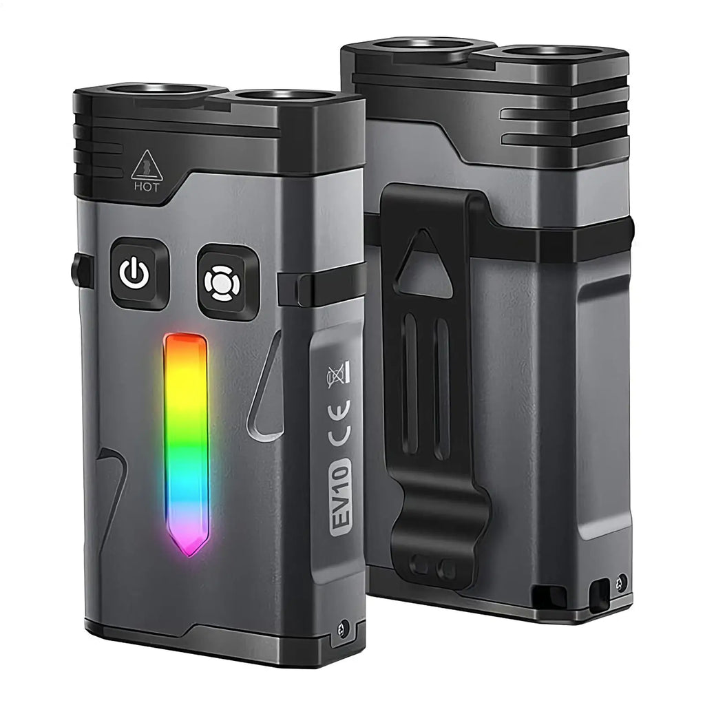 LED Keychain Flashlight 1100 Lumen Rechargeable Waterproof Torch Qme