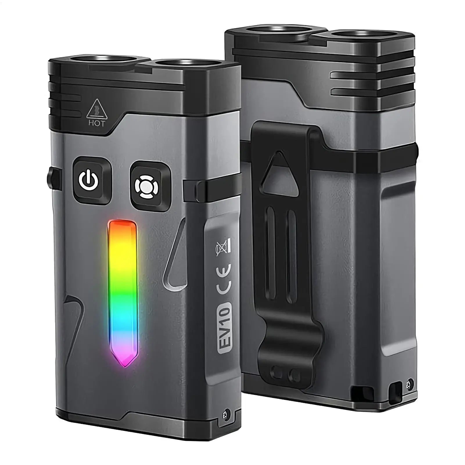 LED Keychain Flashlight 1100 Lumen Rechargeable Waterproof Torch Qme