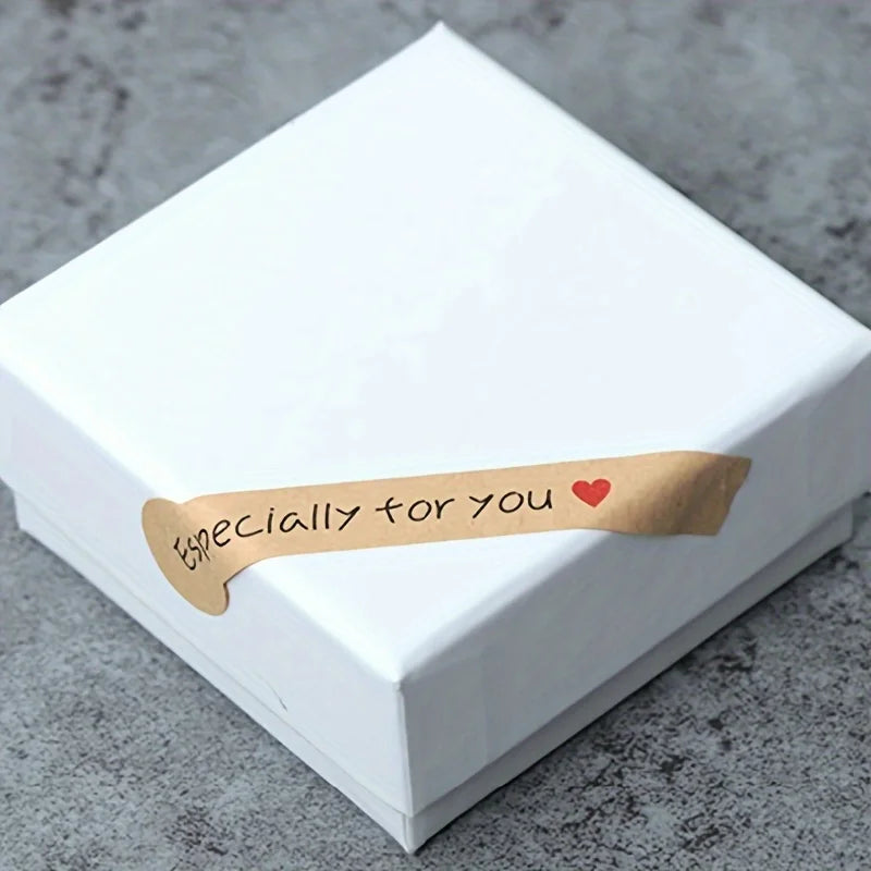 Especially For You Long Kraft Paper Sticker Scrapbooking Labels Gift Sticker, Self-adhesive DIY Paper Label Qme