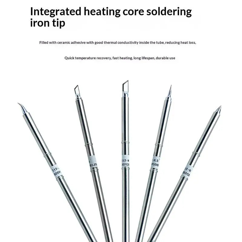 T12 I ILS J02 JL02 K KU Soldering Iron Tips Hakko Fx951 DIY Electric Qme