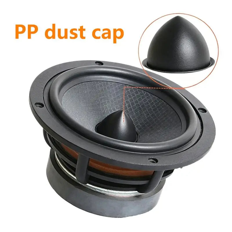 Speaker Dust Cover PP Tip Coned Caps Black Protective Sleeve Repair Qme