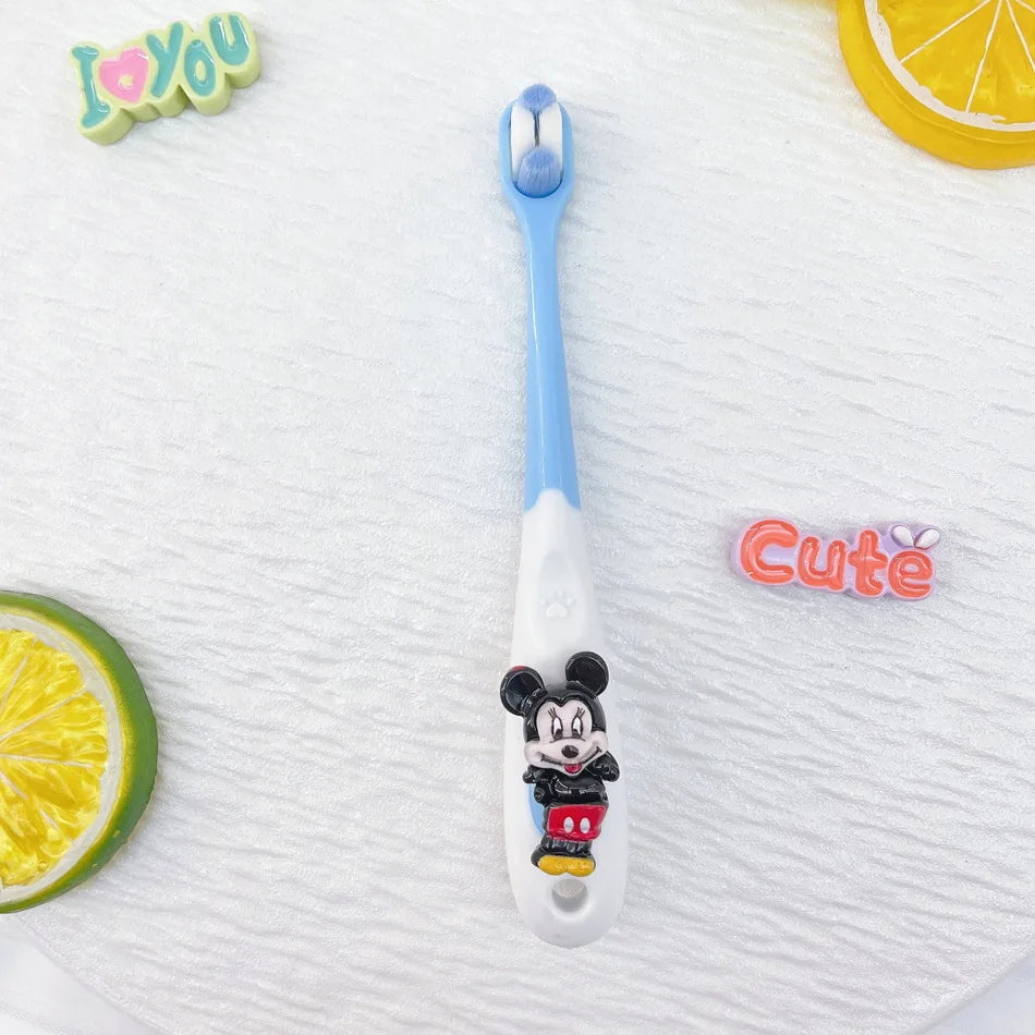 Mickey Minnie Soft-bristle Toothbrushes Gentle Gums Teeth Students Qme 10