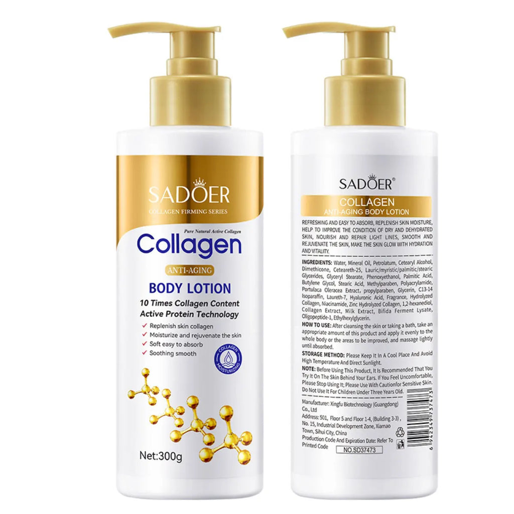 Collagen Anti-aging Body Lotion Moisturizes Smooths Repairs Skin Qme