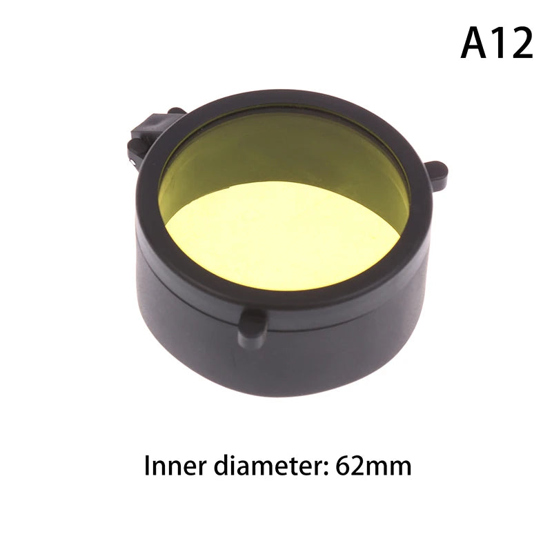 Rifle Scope Lens Cover Spring Up Quick Flip Openning Dustproof Qme A12