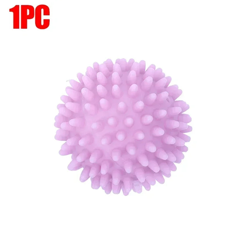 Laundry Balls Anti-Winding Magic Laundry Balls Drying Cleaning Ball Reusable Household Washing Machine Clothes Softener 6/1Pcs Qme Purple 1pcs