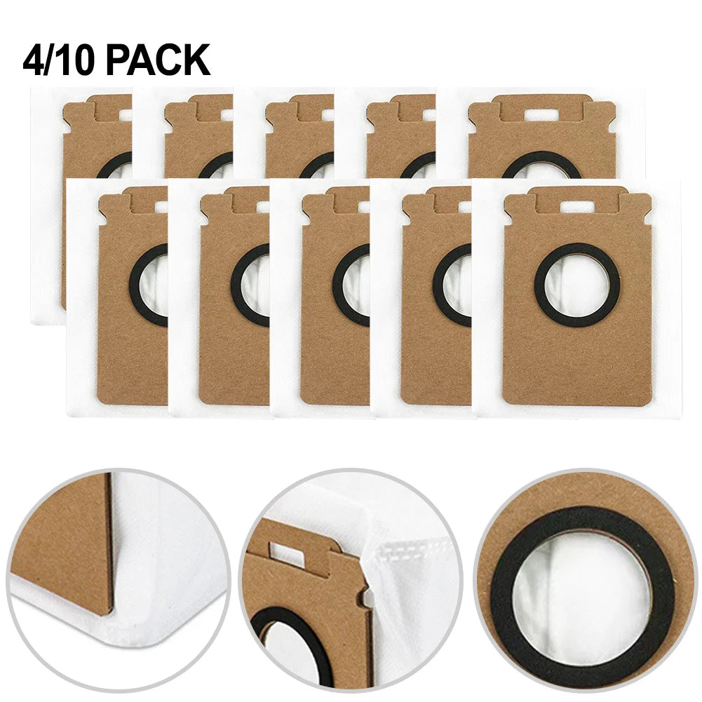 Dust Bags Compatible With For Roborock H50 Ultra H60 Hub Ultra H60 Hub Pro, 3.5L Automatic Emptying Sweeper Accessories Qme