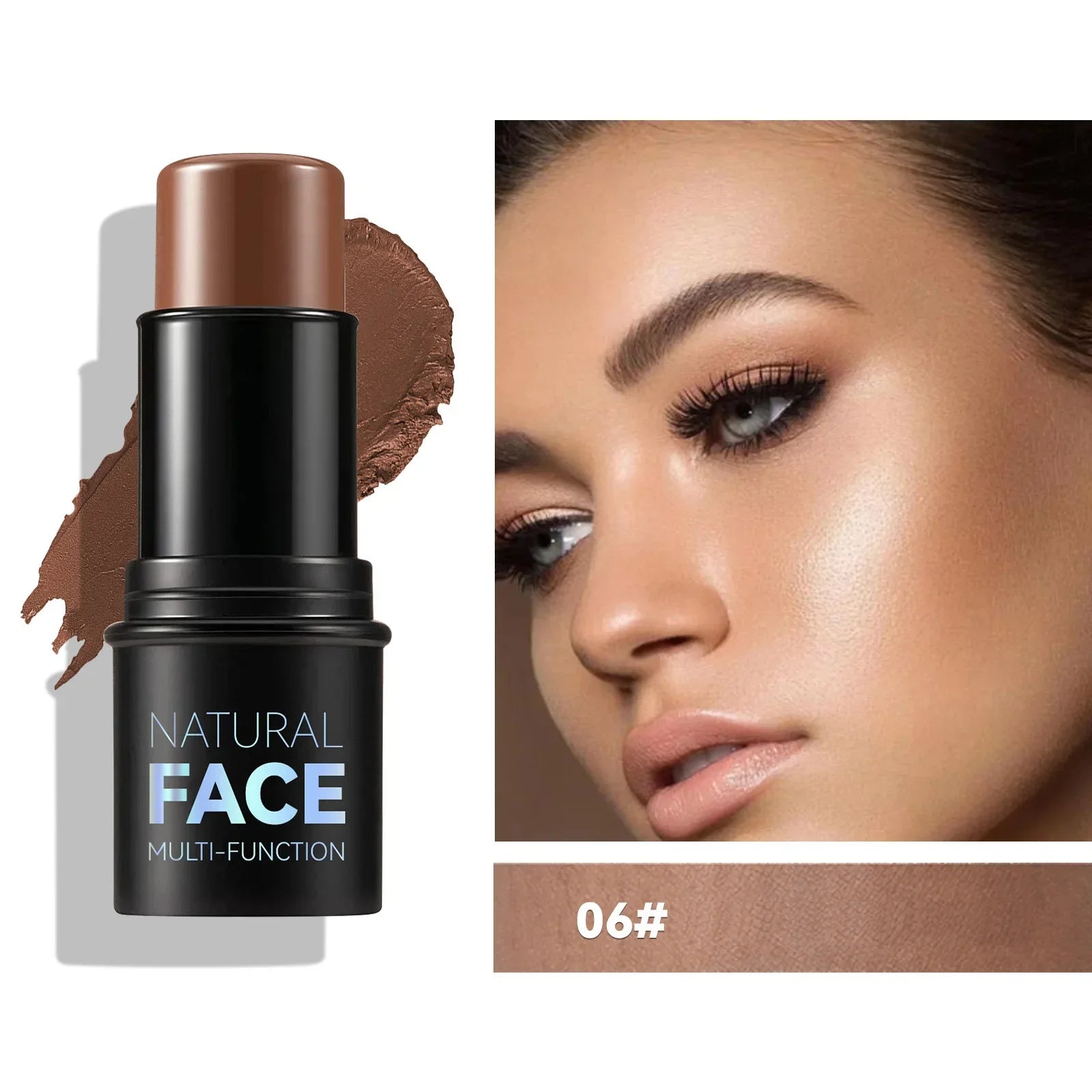 Makeup Face Contouring Bronzer Stick Multifunctional Highlighter Qme 06