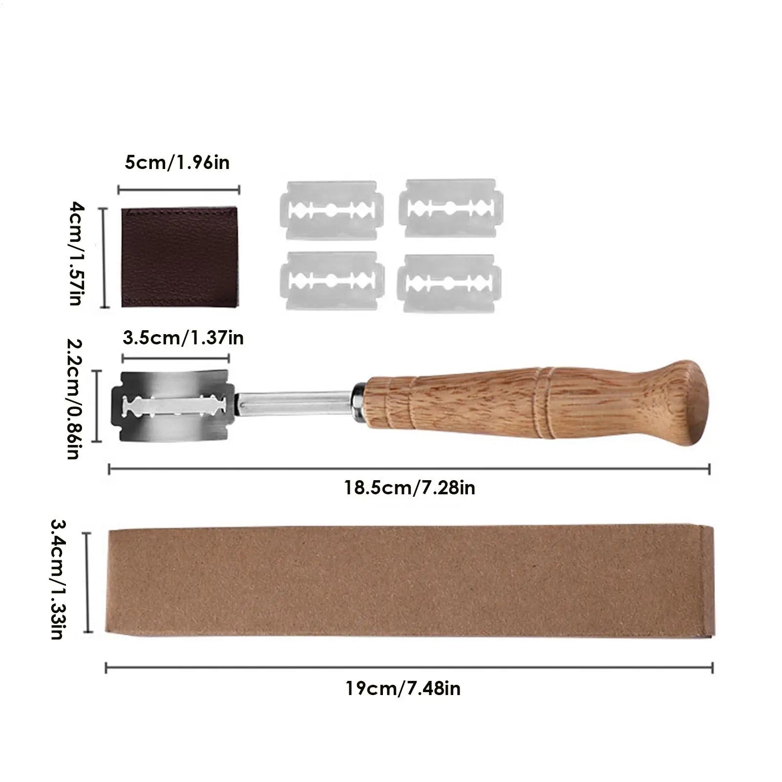 Stainless Steel Bread Lame Bread Knives and Dough Scoring Tool Lame Slashing Tools Bread Scorer Tool with Replaceable Cutters Qme
