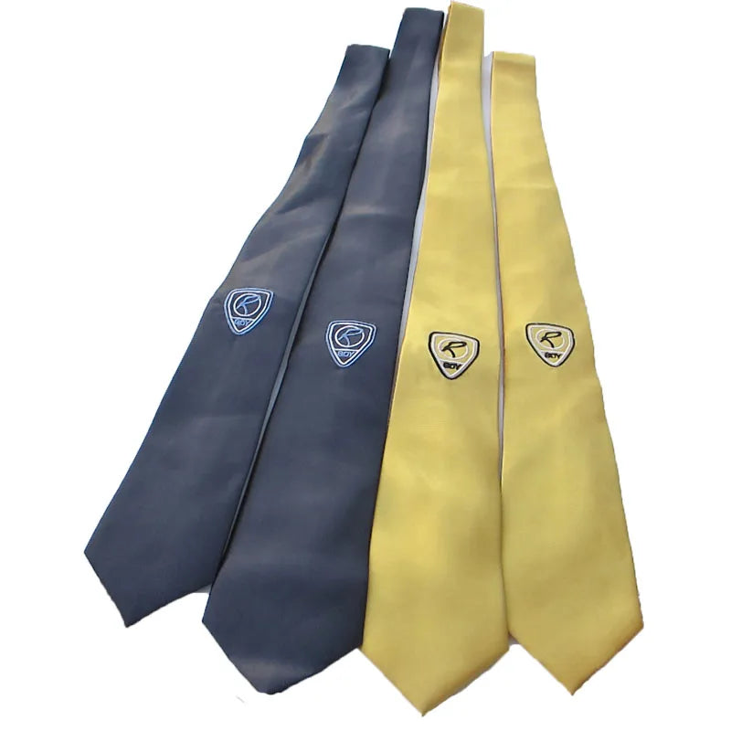 School Tie Girls Boy Uniform Ribbon Gothic Ties Yellow Navy Qme