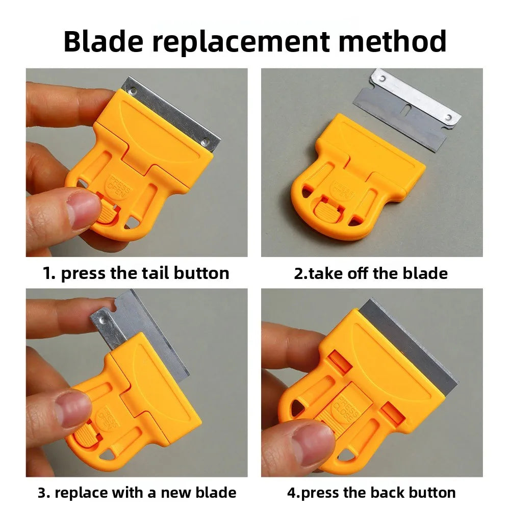 1/3/5Pcs Handheld Scraping Tool Eliminate Old Adhesive Stickers Paint Residues When Removing Car Window Glass Films Qme