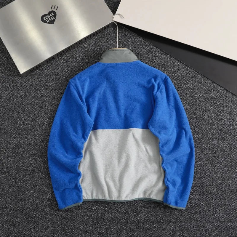 Couple Outdoor Matching Sports Casual Warm Half-zip Pullover Fleece Qme