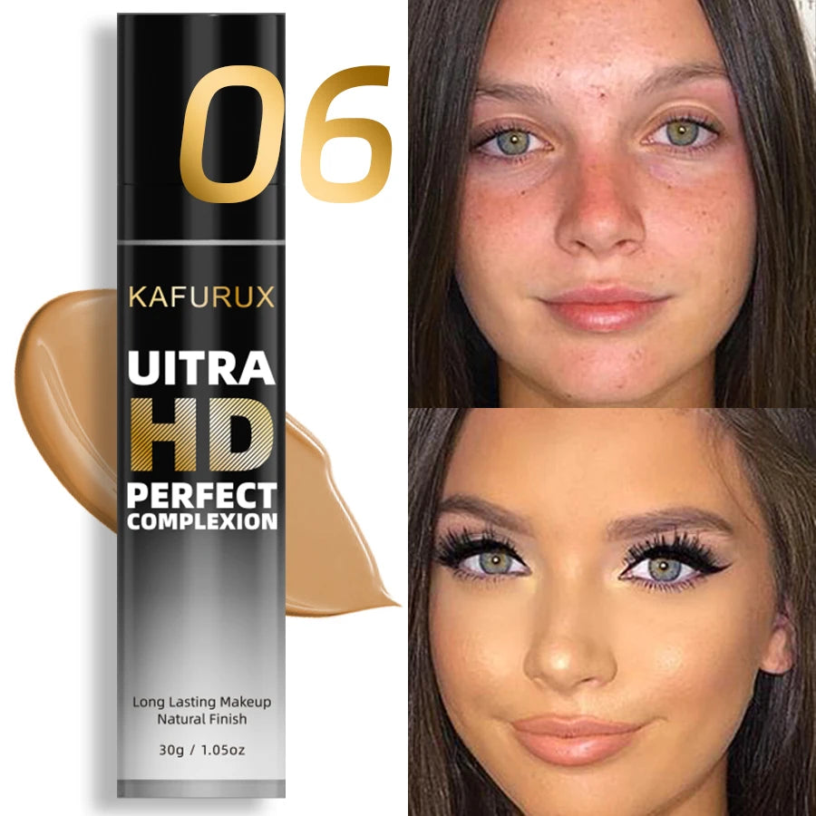 8-Color Face Foundation Cream Oil-control Matte Concealer Waterproof Qme 06