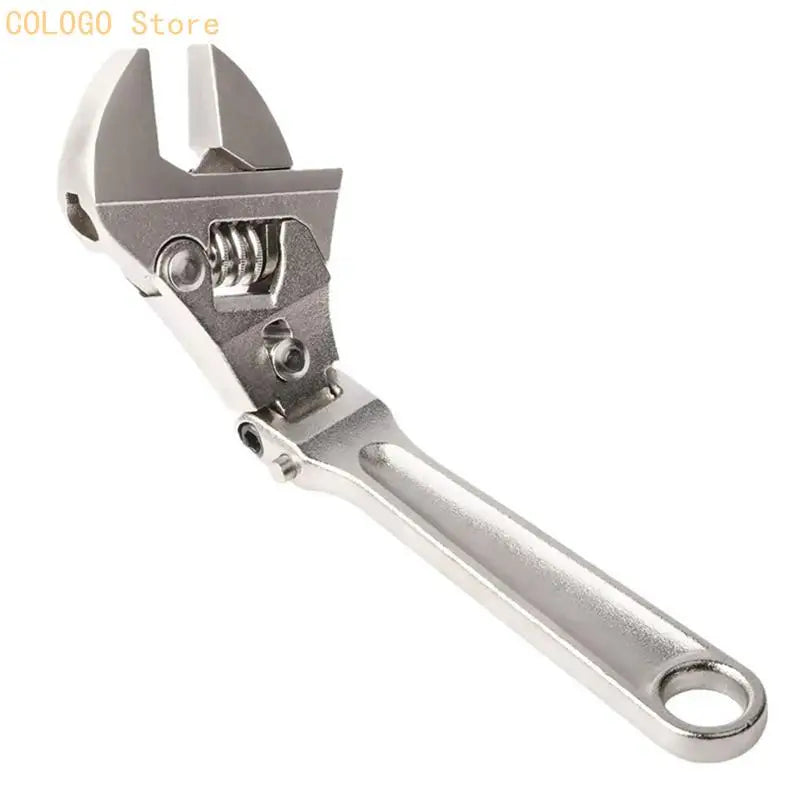 Adjustable Ratchet Wrench 180 Rotating Head Repair Conditioning B D0LD Qme