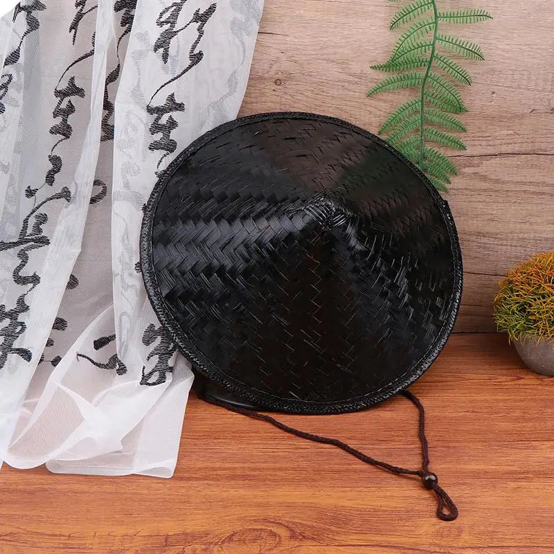 Hat Samurai Straw Ninja Chinese Cosplay Japanese Rice Asian Bamboo Qme