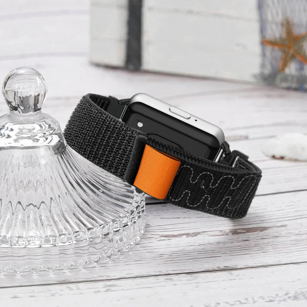 Nylon Loop Strap for Samsung Galaxy Fit 3 Adjustable Elastic Bracelet Watchband for iWatch Samsung Galaxy Fit3 Band Accessories Qme