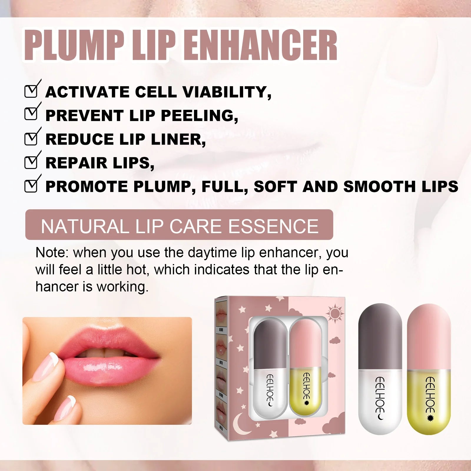 Lip Balm Moisturizing Anti Cracking Lip Fade Lip Lines Hydrating Lip Plumper Anti-drying Increase Elasticity Lipstick Lip Care Qme