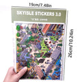 Cartoon Scenery Gothic Castle Stickers 3D Miniature World House Decompression DIY Scene Children Stationery Stickers Qme A