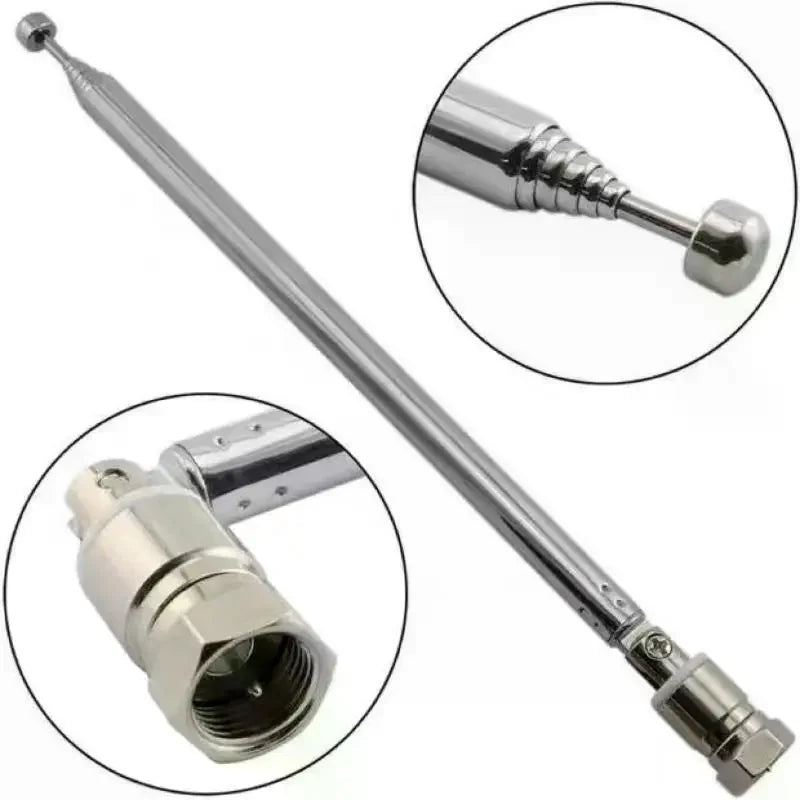 FM Radio Antenna Rod Adapter AV Stereo Receiver Amplifier Signal Qme