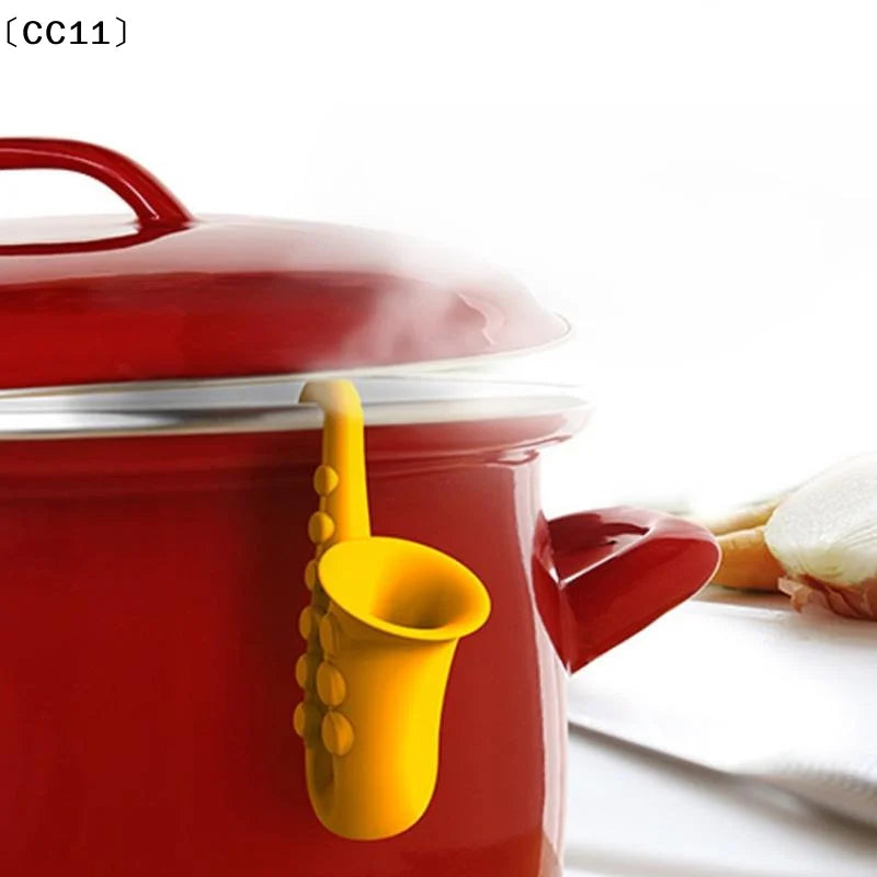 Silicone Pot Lid Fixer Heat-resistant Spill-proof Plug Lifter Qme