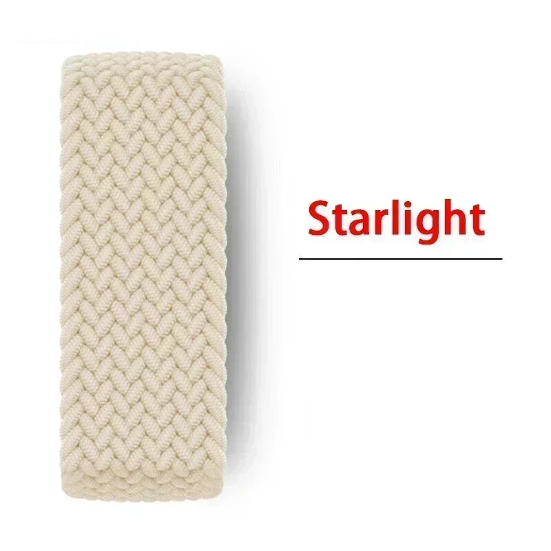 Braided Solo Strap For Apple Watch Band 45mm 49mm 44mm 42mm 41mm 40mm Nylon Correa Bracelet iWatch series 9 7 SE 6 8 5 Ultra 4 3 Qme